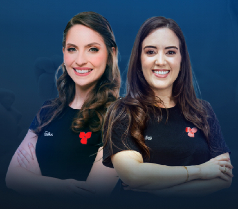Rebecca Azulay e Natália Dias, professoras do Preparatório TEP do Ped Talks